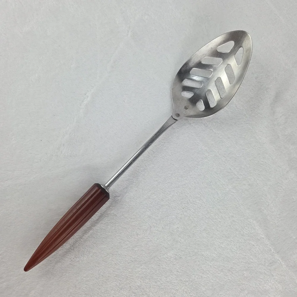 Vintage Androck Slotted Spoon 11.75